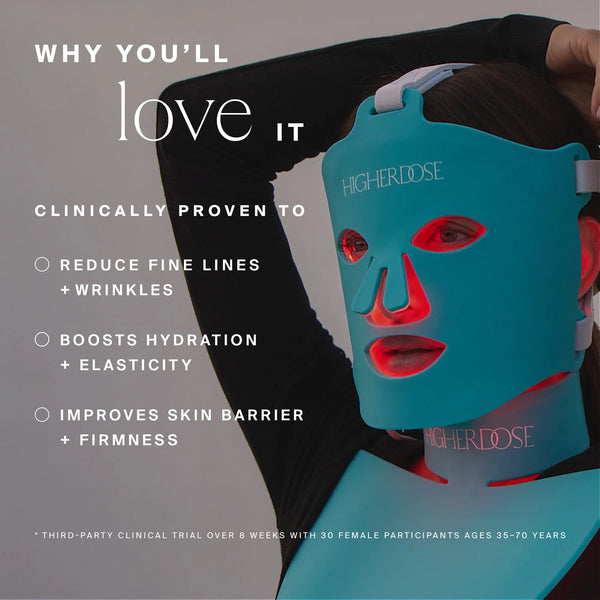 HigherDOSE RED LIGHT THERAPY FACE MASK