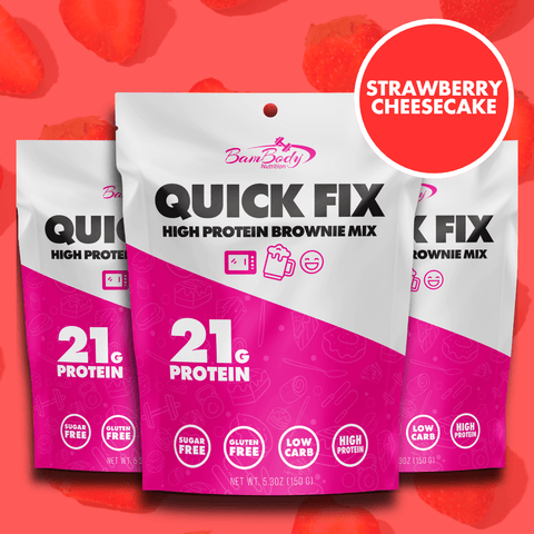 STRAWBERRY CHEESECAKE QUICK FIX